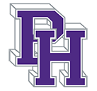 A purple letter h on a black backgroundDescription automatically generated